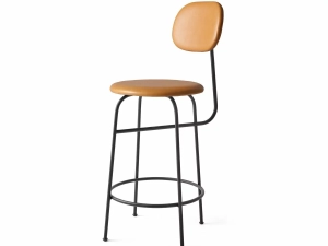 Krzesło Afteroom Plus, Counter Chair, Black Steel Base, Seat Height 63,5 cm, Upholstered Seat and Back Dakar 0250,EU/CAL117 Foam
