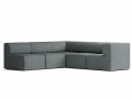 Eave Modular Sofa, 86, 4 Seater, Savanna 202, Left Section