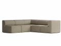 Eave Modular Sofa, 86, 5 Seater, Boucle 02 , Right Corner