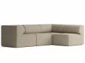 Eave Modular Sofa, 86, 4 Seater, Boucle 02, Right Section