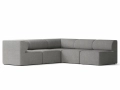 Eave Modular Sofa, 86, 5 Seater, Boucle 16, Left Corner