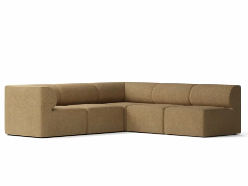 Eave Modular Sofa, 86, 5 Seater, Boucle 06 ,Left Corner