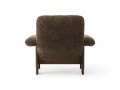 Fotel Brasilia, Dark Stained Oak/ Sheepskin, root Audo Copenhagen