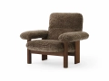 Fotel Brasilia, Dark Stained Oak/ Sheepskin, root Audo Copenhagen