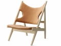 Fotel Knitting, Natural Oak Base, Dunes Cognac 21000, Menu