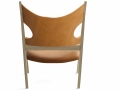 Fotel Knitting, Natural Oak Base, Dunes Cognac 21000, Menu