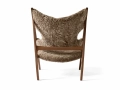 Fotel Knitting Walnut, Sheepskin, Sahara