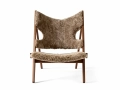 Fotel Knitting Walnut, Sheepskin, Sahara