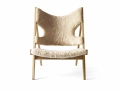 Fotel Knitting Natural Oak, Sheepskin Natur