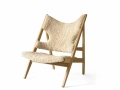 Fotel Knitting Natural Oak, Sheepskin Natur