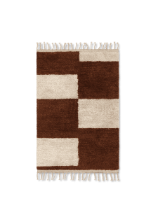Dywan Mara Knotted Dark Brick/Off-White Ferm Living  80x120 cm