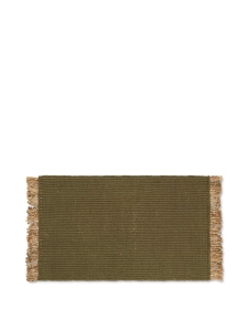 FERM LIVING mata - chodnik - wycieraczka MAT BLOCK oliwkowy