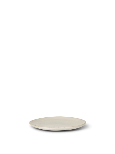 Talerz Flow Plate Small - Off-white speckle, Ferm Living 