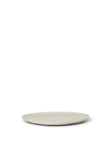 Talerz Flow Plate Medium - Off-white speckle, Ferm Living 