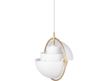 Lampa wisząca Multi-Lite Small Brass/White Semi Matt Gubi