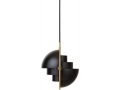 Lampa wisząca Multi-Lite Small Brass/Black Semi Matt Gubi 