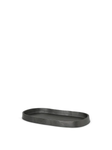 Yama Tray - Owalny - Czarne aluminium, Ferm Living 