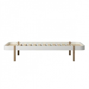 Łóżko Wood Lounger 90x200cm white/oak  Oliver Furniture  