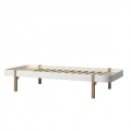 Łóżko Wood Lounger 90x200cm white/oak  Oliver Furniture  