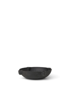 Miska Świecznik - Duży - Ceramika ciemnoszara, Ferm Living 