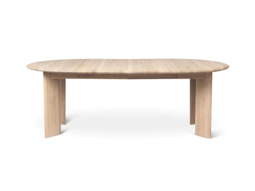 Stół  Bevel rozkładany x 2 White Oiled Oak Ø117-217cm  Ferm Living   2 kolory
