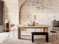 Stół  Bevel rozkładany x 2 White Oiled Oak Ø117-217cm  Ferm Living   2 kolory