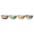 ZESTAW 4 CERAMICZNYCH MISEK TAPAS 70'S, CASTOR HKLIVING