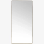 Lustro Ścienne Ripple 160X80 Cm Szare Bolia