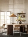 Blat do Stołu Mingle 160 cm Walnut Veneer Rectangular Ferm Living 