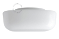 Lampa ścienna lub sufitowa z dmuchanego szkła - 25 cm light.078.w.001 ZANGRA