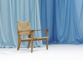 Krzesło F-Chair lounge  natural - teak Gubi