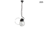 Wisząca lampa porcelana ze szklanym kloszem 005 Zangra 