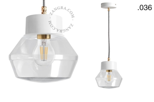 Wisząca lakierowana lampa z kloszem 036 Zangra
