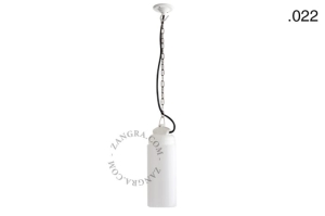 Wisząca lampa porcelana ze szklanym kloszem 022 Zangra    