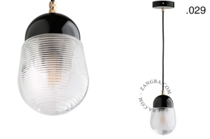 Wisząca lampa porcelana ze szklanym kloszem 029  Zangra      