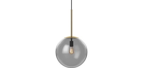 LAMPA WISZĄCA SOLITARIRE ORB brass 25CM BOLIA  