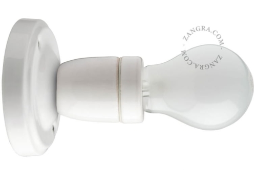 Kinkiet porcelanowy biały light.019.011.w Zangra