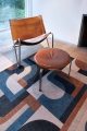 Dywan Geometryczny Camel Blue  różne rozmiary Louis de Poortere