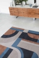 Dywan Geometryczny Camel Blue  różne rozmiary Louis de Poortere