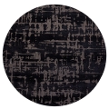 Okrągły Dywan Nowoczesny Czarny  Louis de Poortere 240x240 cm