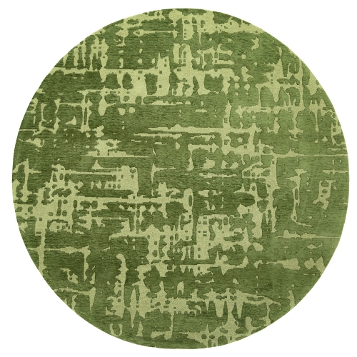Okrągły Dywan Nowoczesny Zielony Louis de Poortere 240x240 cm