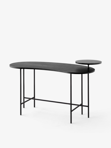 Biurko &tradition Palette JH9 Nero Marquina Marble, Black Lacquered Ash