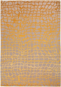 Nowoczesny Dywan Szaro Pomarańczowy różne rozmiary Louis de Poortere     