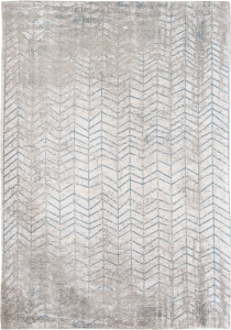 Dywan Nowoczesny Niebiesko Biały w Jodełkę różne rozmiary Louis de Poortere  