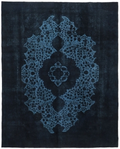 Granatowy Dywan Perski Reza's 366x297cm