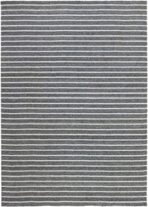 Ciemny Szary Dywan w Białe Paski rózne rozmiary Reza's 