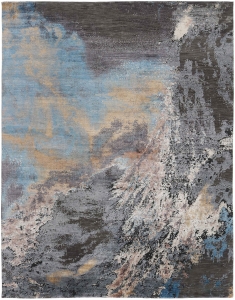 Niebiesko Szary Ekskluzywny Dywan 3D  różne rozmiary Reza's   