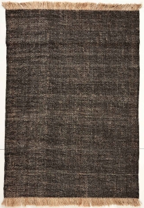 Czarny Dywan z Frędzlami różne rozmiary Reza's     