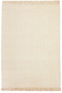 NORDIC FLAIR White Dywan Wełniany z Frędzlami różne rozmiary Reza's