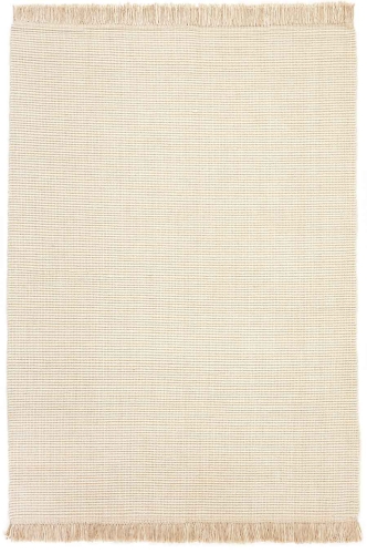 NORDIC FLAIR White Dywan Wełniany z Frędzlami różne rozmiary Reza's